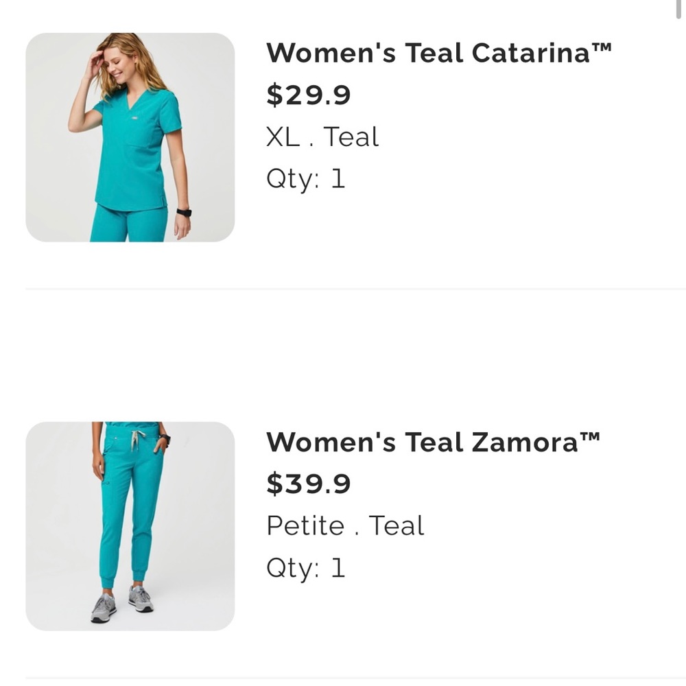 Figs scrubs set